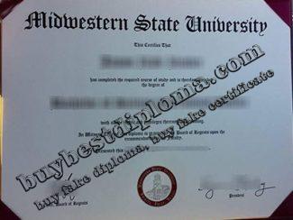 Midwestern State University diploma, fake Midwestern State University certificate,