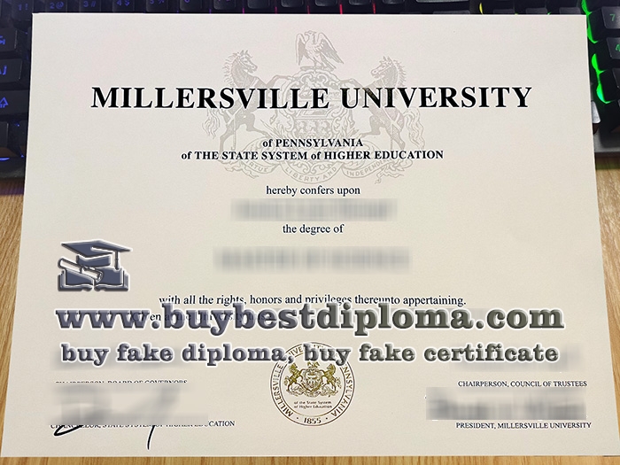 Millersville University diploma, Millersville University certificate,