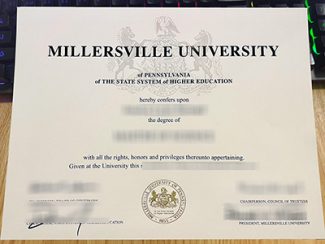 Millersville University diploma, Millersville University certificate,
