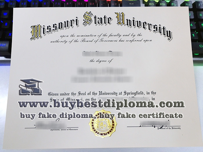 Missouri State University diploma, MSU degree