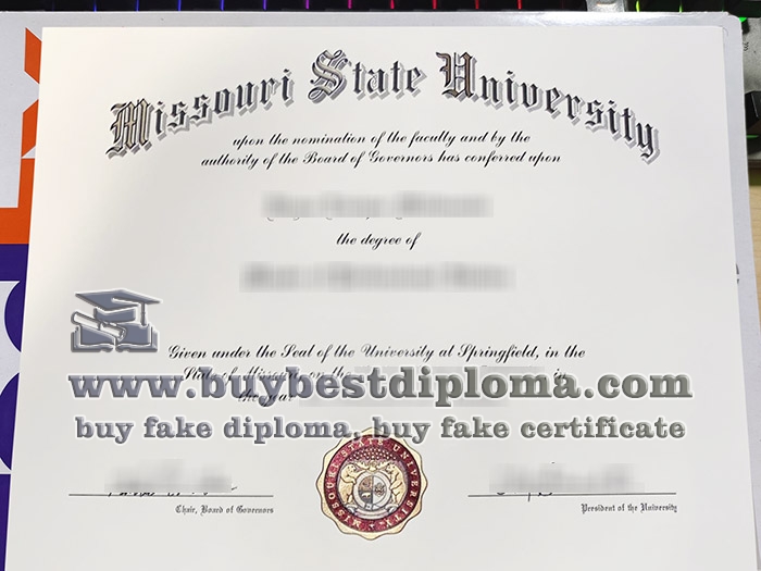 Missouri State University Diploma, Missouri State University Degree,