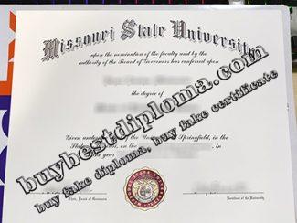 Missouri State University diploma, fake Missouri State University degree,