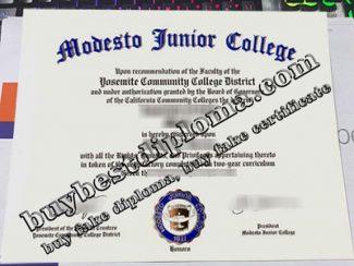 Modesto Junior College diploma, Modesto Junior College associate degree,