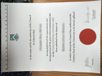 Monash University fake degree, Monash University certificate,