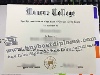 Monroe College diploma