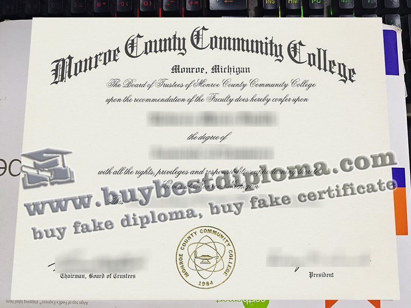 Monroe County Community College diploma