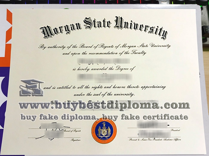 Morgan State University diploma, Morgan State University degree,