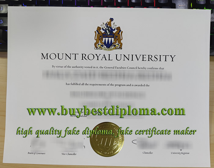 Mount Royal University degree, Mount Royal University diploma, Mount Royal University certificate,