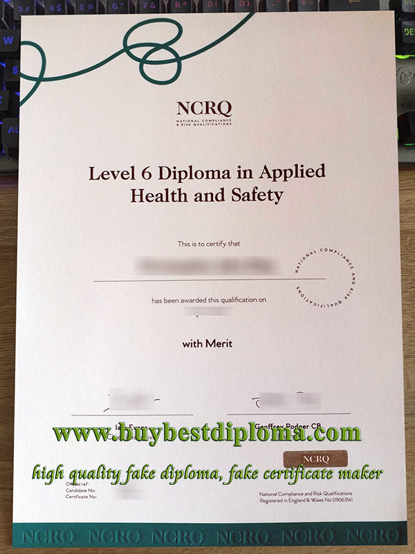 NCRQ diploma, NCRQ certificate, National Compliance and Risk Qualifications certificate,