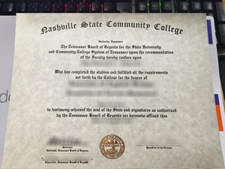 Nashville State Community College diploma, Nashville State Community College certificate,