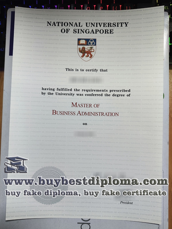 National University of Singapore degree, fake NUS certificate,