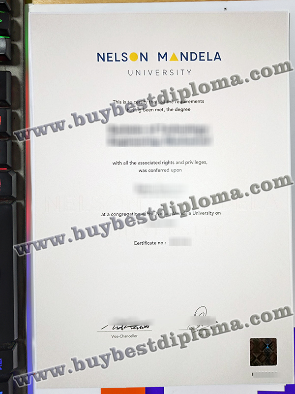 Nelson Mandela University degree, Nelson Mandela University diploma,