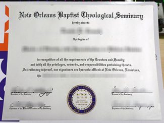 New Orleans Baptist Theological Seminary diploma, fake NOBTS degree certificate,