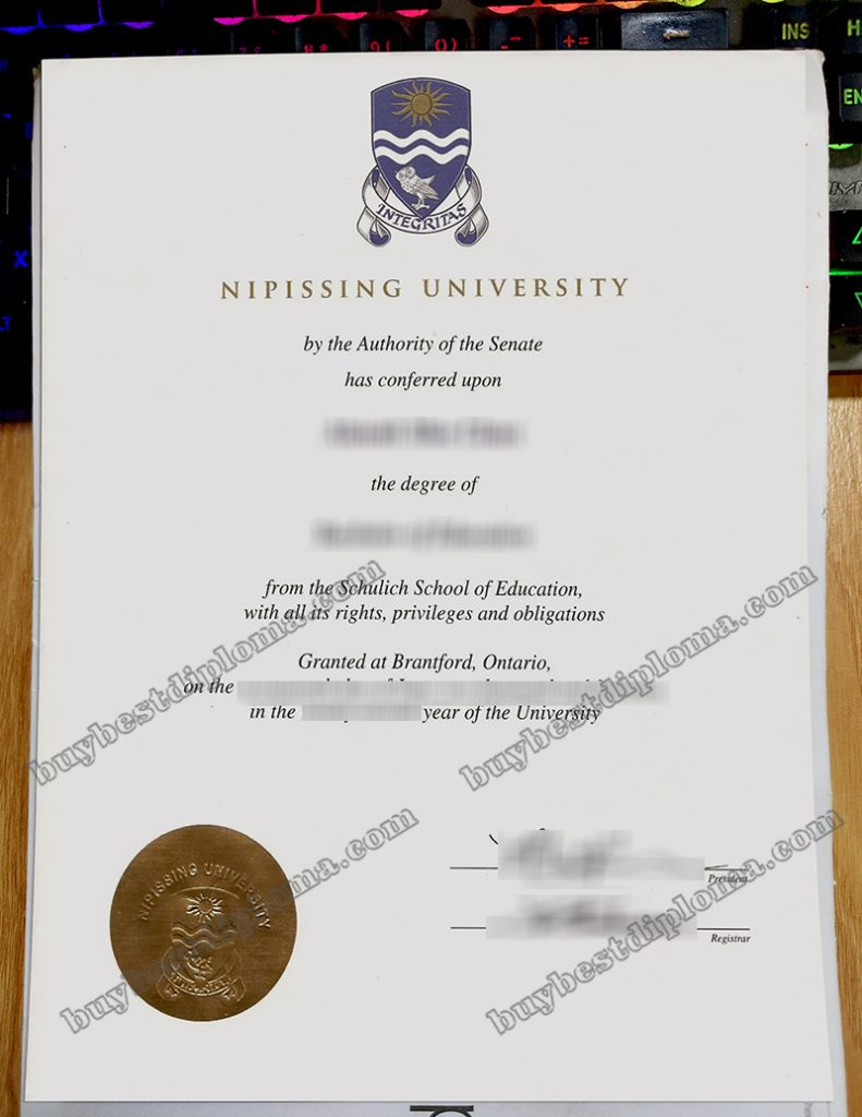 Nipissing University diploma, Nipissing University degree,