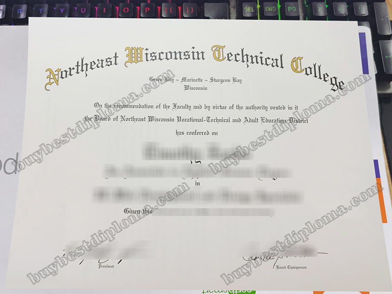 Northeast Wisconsin Technical College diploma, Northeast Wisconsin Technical College certificate,