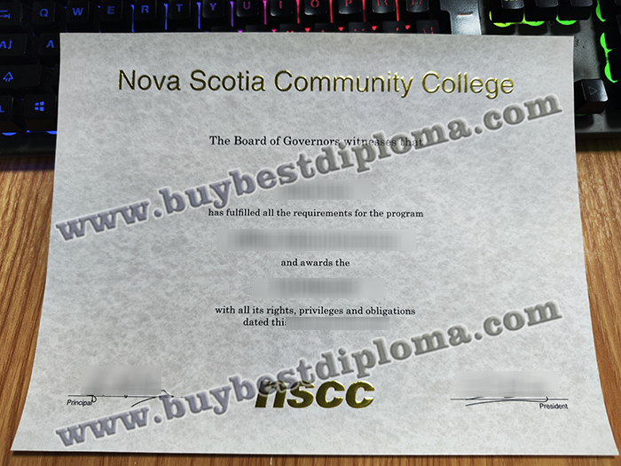 Nova Scotia Community College diploma, Nova Scotia Community College certificate,