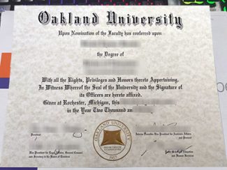 Oakland University diploma, fake Oakland University degree,