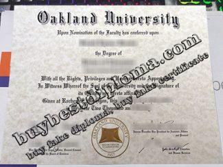 Oakland University diploma, fake Oakland University degree,