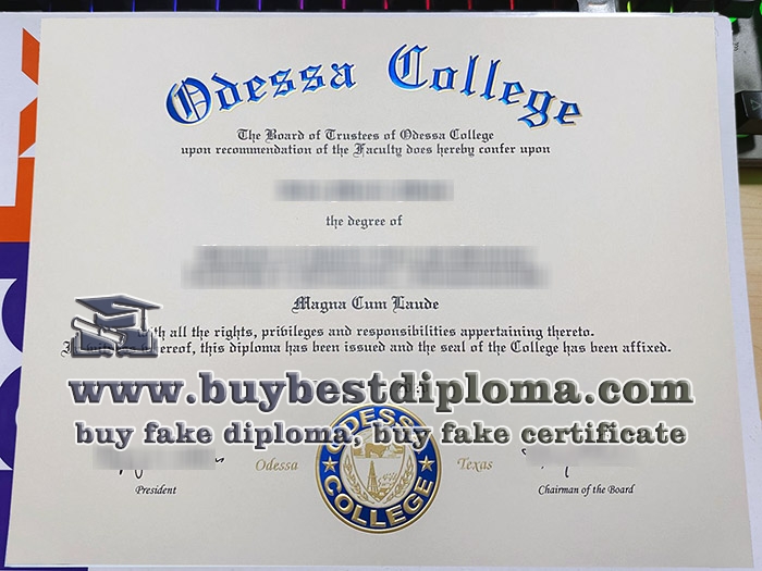 Odessa College diploma, fake Odessa College degree,