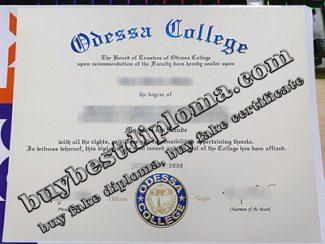 Odessa College diploma, fake Odessa College degree,