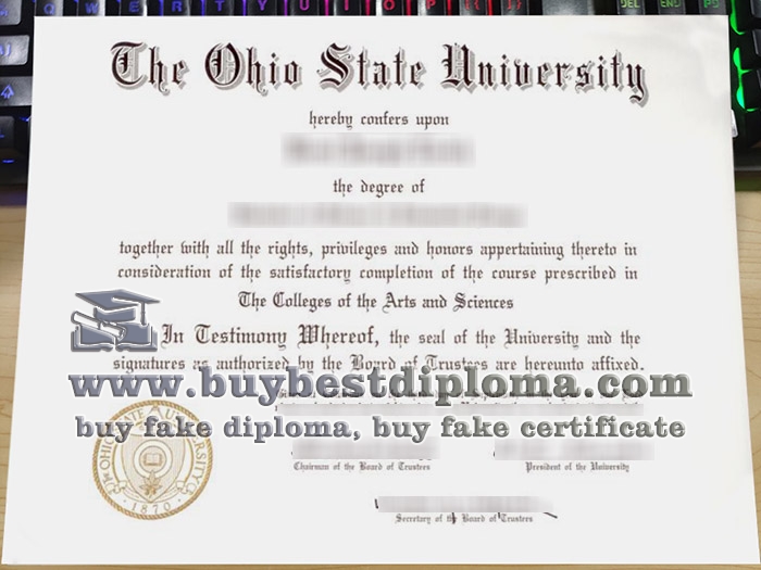 Ohio State University diploma, fake Ohio State University degree, 俄亥俄州立大学毕业证,