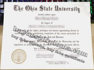 Ohio State University diploma, fake Ohio State University degree, 俄亥俄州立大学毕业证,