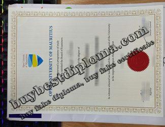 Open University of Mauritius certificate