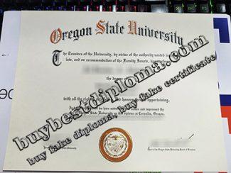Oregon State University diploma, Oregon State University certificate,
