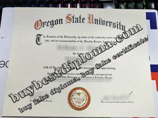 Oregon State University diploma, Oregon State University certificate,