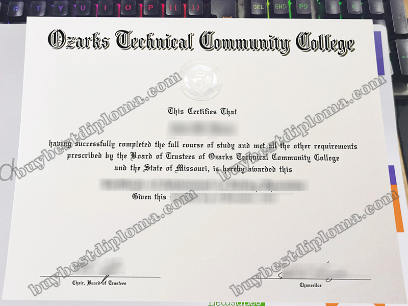 Ozarks Technical Community College diploma, Ozarks Technical Community College certificate,