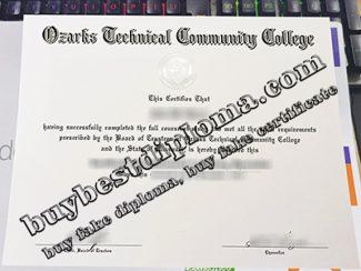 Ozarks Technical Community College diploma, Ozarks Technical Community College certificate,