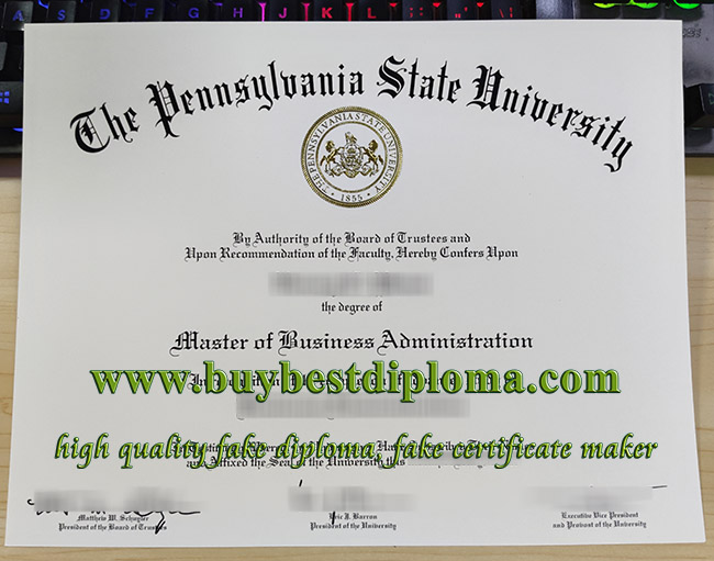 Pennsylvania State University Degree, PSU Diploma,