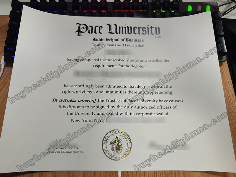 Pace University diploma