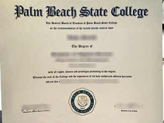 Palm Beach State College diploma, Palm Beach State College degree,
