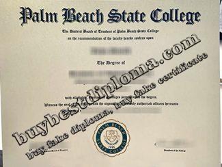 Palm Beach State College diploma, Palm Beach State College degree,