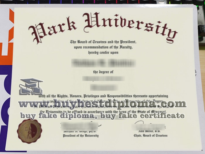 Park University diploma, fake Park University degree,