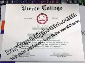 Pierce College diploma, Pierce College certificate,