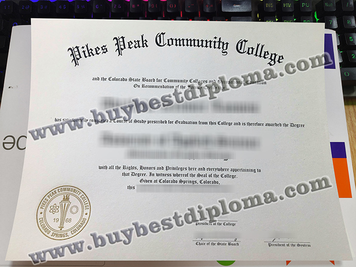 Pikes Peak Community College diploma, Pikes Peak Community College degree,