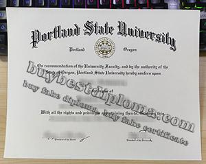 Portland State University diploma, Portland State University degree, fake PSU certificate,