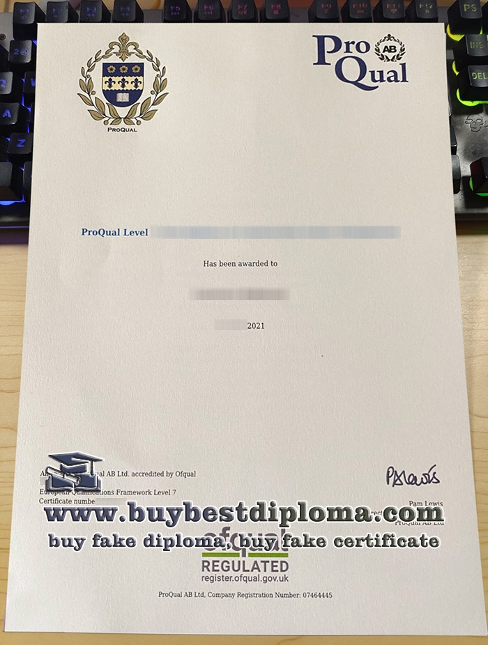 fake ProQual diploma, fake NVQ certificate,