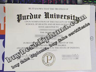 Purdue University fake diploma, fake Purdue University certificate,