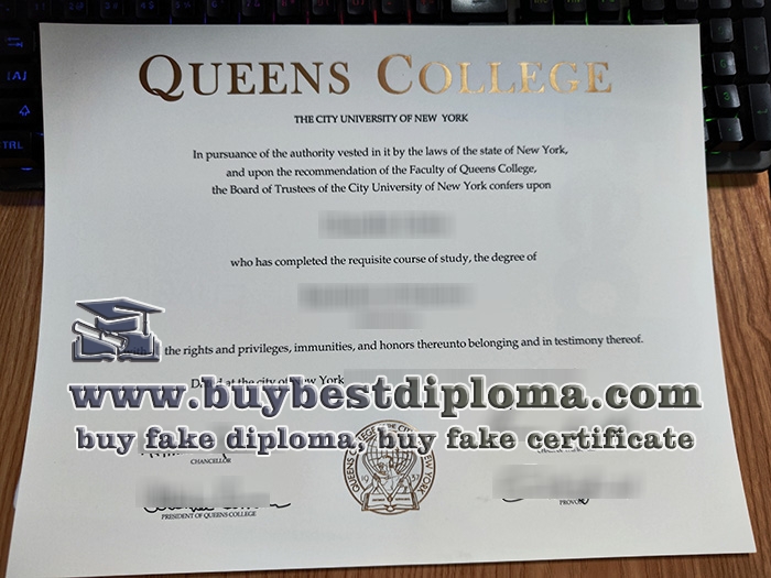 CUNY-Queens College degree, Queens College diploma,