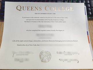 Queens College diploma, fake Queens College certificate,