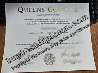 CUNY-Queens College degree, Queens College diploma,