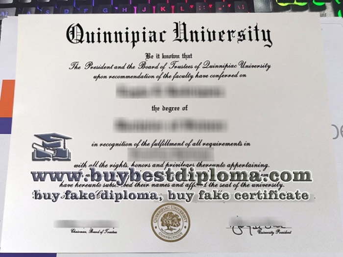 Quinnipiac University fake diploma, Quinnipiac University certificate,