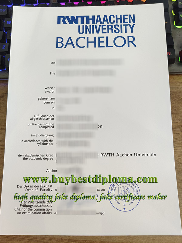 RWTH Aachen University urkunde, RWTH Aachen University degree, fake RWTH Aachen University diploma,