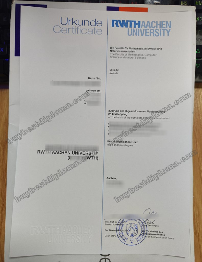 RWTH Aachen University diploma