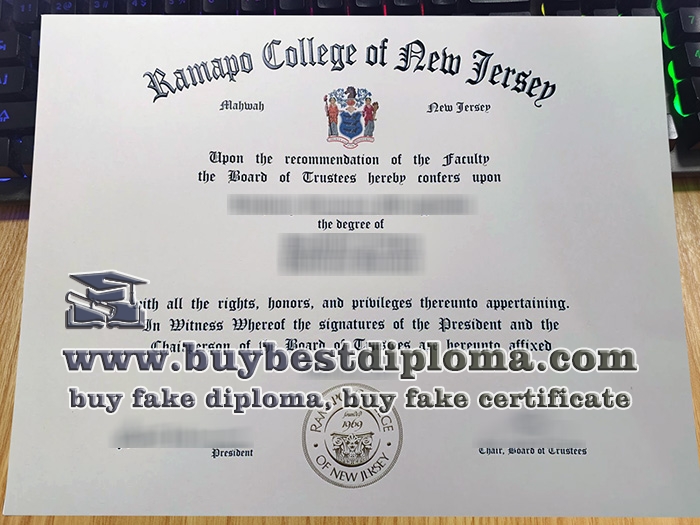 Ramapo College of New Jersey diploma, Ramapo College of New Jersey certificate,