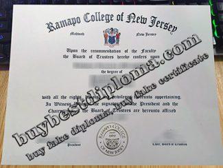 Ramapo College of New Jersey diploma, Ramapo College of New Jersey certificate,