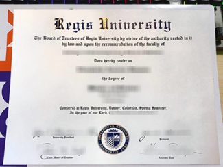 Regis University diploma, fake Regis University certificate,